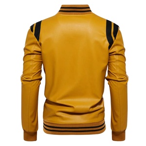 Fashion Clothes <b>Slim</b> <b>Fit</b> <b>Men</b> Leather <b>Jacket</b> Manufacturer Belt Side Casual Leather <b>Jacket</b> For <b>Men</b> New Oem Design <b>Jackets</b> - Product Image 5