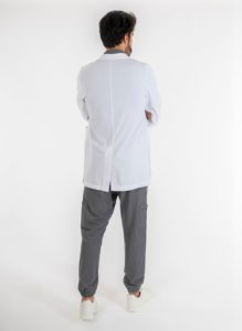 Uniforme Quirúrgico Unisex de Talla Grande para Médico y Enfermera, Chaqueta de Tela de Poliéster y Algodón, Logotipo Personalizado, Uniformes de Hospital para Cirugía - Product Image 4