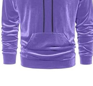 Survêtement en velours pour hommes de qualité supérieure manches complètes taux abordable respirant léger survêtement en velours entièrement personnalisé - Product Image 3