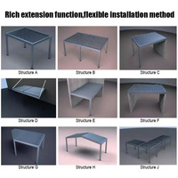 Pérgola Bioclimática Moderna Personalizada de Aluminio Impermeable con Sistema de Techo para Jardín Exterior 4x6m XINJING con Recubrimiento en Polvo