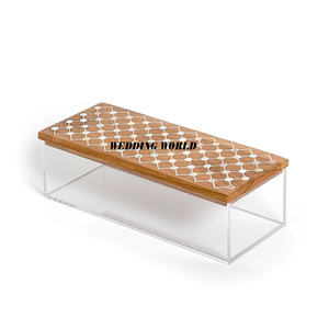 Boîte à bonbons en acrylique décorative de table meilleure vente boîte à bonbons faite à la main classique élégant décoratif en gros serveur de noix - Product Image 3