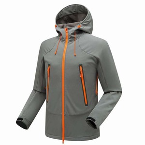 2026 New Arrival Custom Men's Canvas Softshell <b>Jacket</b> Winter Waterproof <b>Workout</b> Polyester Stand Collar Front Wholesale - Product Image 2