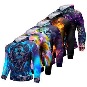 2024 Designerพร้อมสต็อกCUSTOM Made Unisexผลิตภัณฑ์ใหม่ 3Dพิมพ์Hoodiesเสื้อสวมหัวอะนิเมะระเหิดOversize Hoodie - Product Image 1