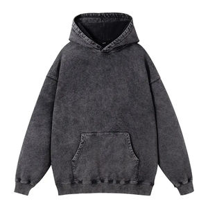 Nouvelle arrivée 500Gsm poids lourd sweat à capuche en éponge française pull Boxy épais et lourd avec motif d'impression approvisionnement en gros - Product Image 5