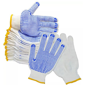 Guantes de mano con puntos de algodón con opciones de logotipo personalizado Agarre duradero Palma Diseño cómodo para jardinería Almacén y uso al aire libre - Product Image 4