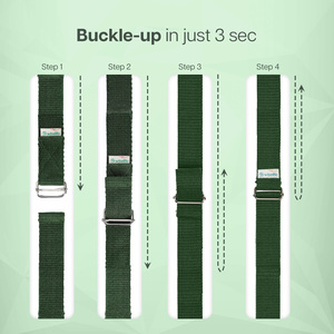 Green Flow Yoga Strap Soporte y flexibilidad para Cada pose - Product Image 4