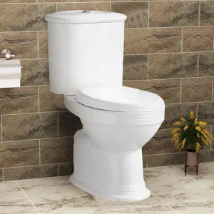 Articles sanitaires turcs Wc Toilette Gravity Flush S et P Trap Floor Turquie Toilette deux pièces