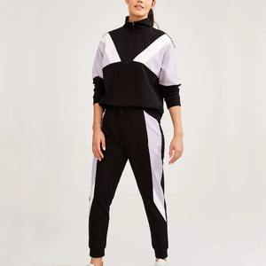 Conjunto de chándal para correr transpirable con cremallera completa personalizada Ropa deportiva de manga larga Entrenamiento al aire libre disponible Impreso - Product Image 1