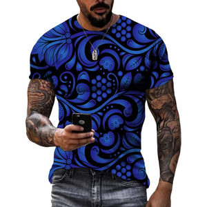 Camisetas estampadas de ropa de calle informal ligera y duradera, camisetas de algodón y fibra de bambú para hombre de Pakistán - Product Image 5