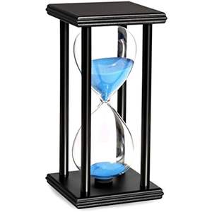 Exquisite Metal Hourglass Timer Fine Crafted Office Desk Table <b>Decor</b> Elegant <b>Sand</b> Display Accent Art Style Quality - Product Image 2