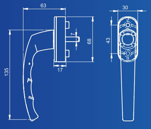 Poignée de fenêtre de haute qualité Lizbon Acoustic - Product Image 3