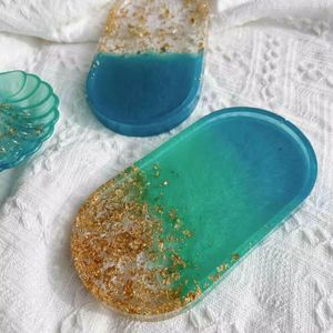 Resin Decorative <b>Tray</b> in Multiple Colors Cosmetic Organizer Home Decor Oval Resin <b>Tray</b> Vanity <b>Tray</b> High Quality - Product Image 1