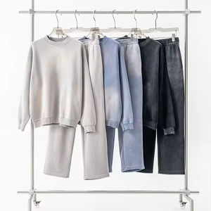 Survêtements personnalisés en tissu technique French Terry, ensembles unisexes, streetwear pour hommes, survêtement vintage délavé à l'acide, Process Impex - Product Image 1