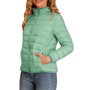 Veste matelassée élégante pour femmes de haute qualité pour l'hiver Logo personnalisé coton respirant remplissage manteau de saison décontracté en plein air - Product Image 4