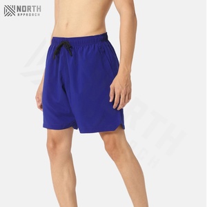 Shorts décontractés pour hommes respirants, taille mi-haute, imprimé, séchage rapide, fermeture à cordon, couleur bleue, service OEM, shorts de basket-ball d'été - Product Image 2