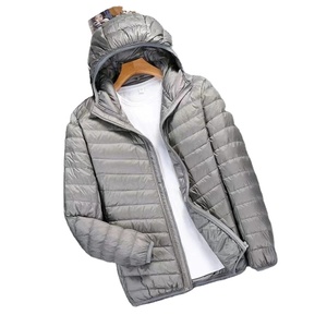 Veste en toile ultra légère pour hommes, sweat à capuche résistant au vent toute saison, col montant respirant 2025 nouveau Design pliable hiver - Product Image 2