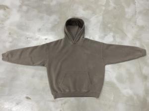 Sweat à capuche vintage de bonne qualité logo personnalisé poids lourd sans ficelle graphique surdimensionné impression 3D sweats à capuche pour hommes - Product Image 3