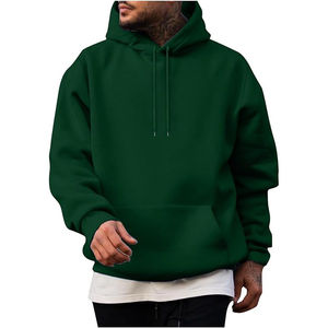 2025 Premium Luxury 400gsm Cotton Hoodie para hombres Custom Logo Pullover Sudaderas con capucha de manga larga para hombres - Product Image 1