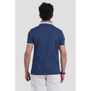 Camisa de Hombre de Punto Elástico Inteligente de Algodón Compacto con Rayas Piqué, Estilo Empresarial y Corporativo, Transpirable, Fabricada en India - Product Image 2