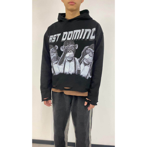 Custom Men's Hoodies 100% Cotton Streetwear <b>Zip</b> <b>up</b> <b>Hoodie</b> Oversized <b>Vintage</b> Heavy Weight 500gsm Acid Washed Hoodies for Man - Product Image 6