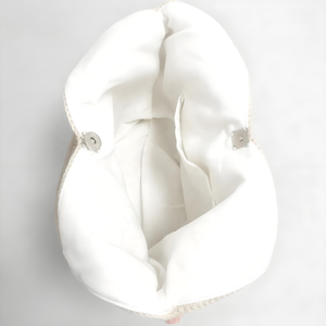 Bolso Bandolera Personalizable de Moda para Mujer, de Algodón, Tejido a Mano, Ligero, con Dos Correas, Bordado de Dibujos Animados y Flores, Térmico - Product Image 2