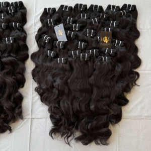 Vendeur de paquets de cheveux cambodgiens non traités non traités, paquet de cheveux humains de temple indien vendeurs de cheveux à cuticule alignée - Product Image 2