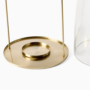 Antique <b>Brass</b> Candle Holders Contemporary & Modern Home & Christmas Decor Wood <b>Lanterns</b> & Candle Jars - Product Image 3