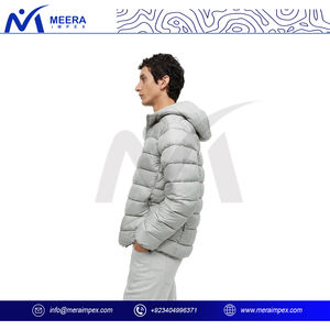 Chaqueta acolchada de lana ligera y ultrabrigada con estilo para hombre para invierno, carcasa exterior resistente al agua, forro aislante transpirable - Product Image 3