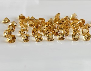 เบาะซิทรีนธรรมชาติตัดเป็นพลอยซิทรีนแบบเหลี่ยมหลวม4มม. คุณภาพสูง - Product Image 6