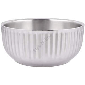 ชุดชามลายสแตนเลสสตีล 2 ชั้น - Product Image 1