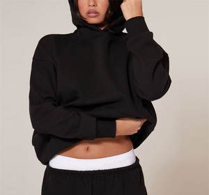 เสื้อฮู้ดสวมหัวพิมพ์ลายโอเวอร์ไซส์ลำลองของผู้หญิงสำหรับฤดูใบไม้ร่วง/ฤดูหนาวแขนยาว100% โลโก้ด้านหน้าทำจากโพลีเอสเตอร์เป็นมิตรต่อสิ่งแวดล้อม - Product Image 5