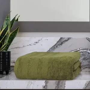 Toalla de baño de sublimación de algodón 100% de mejor diseño de alta calidad de secado rápido con estampado de logotipo personalizado patrón de Color sólido - Product Image 4