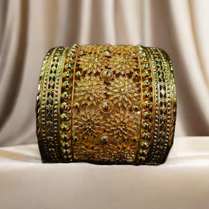 Derniers bracelets design avec bracelets de style moderne plaqués or 22 carats pour les femmes portant des bijoux par les exportateurs - Product Image 1