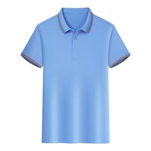 Camisetas Polo Deportivas de Secado Rápido para Hombre, 100% Algodón, Logotipo Personalizado, Color Sólido, Alta Calidad, Delgadas, Elásticas, 2026 - Product Image 1