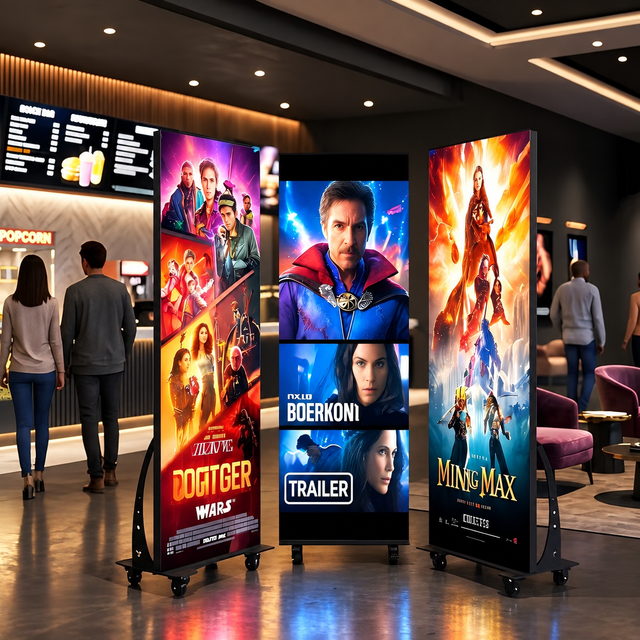 Ultra Slim HD Indoor LED Digital Poster Screen P1.86 Small Pitch Advertising Totem Display Seamless Stitching LED Poster