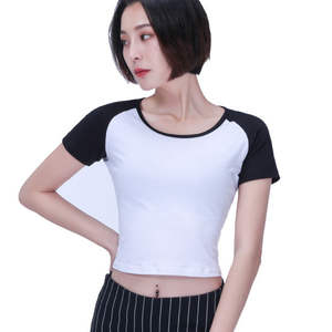 Palin Design Mujeres Crop Top Camisetas Prendas de abrigo Elegante manga larga O Cuello Moda Wear Crop Top Camiseta para mujer - Product Image 3