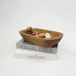 Cuencos de masa de madera hechos a mano rústicos Portavelas de madera grandes para hacer velas Decoración del hogar del fabricante de Vietnam - Product Image 2
