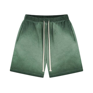 Shorts Homme Personnalisés 2025 Style High Street Délavé à l'Acide Effet Soleil 100% Coton Écologique Séchage Rapide - Product Image 3