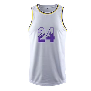 Maillot de basket-ball pour hommes en tissu uni de couleur unie, de qualité supérieure, dernier design, sans manches, en maille, uniforme d'équipe, OEM - Product Image 2