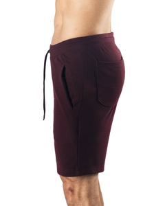 New 2026 Mid Casual <b>Elastic</b> Waist Canvas Solid Board Shorts Men Breathable Eco-Friendly Quick Dry Training Shorts - Product Image 4