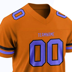 Vêtements d'entraînement de sport Ensemble d'uniformes en tissu polyester Hauts de football américain Maillot de football américain pour homme - Product Image 5