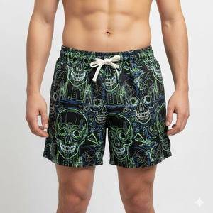 กางเกงขาสั้นตาข่ายผู้ชาย น้ำหนักเบา OEM สตรีทแวร์ พิมพ์ลายตัวอักษร กางเกงขาสั้นลำลองฤดูร้อน - Product Image 3