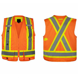 Gilet de sécurité réfléchissant pour le travail avec poches, vêtements de travail haute visibilité pour la construction - Product Image 6