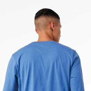 Camiseta de manga larga unisex Heather CVC-Columbia Blue, 52% Airlume Cotton 48% Poly, 4,2 oz - Product Image 6