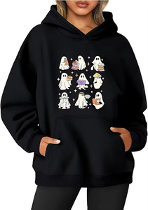 Sudadera con Capucha Ecológica Extra Grande de Estilo Urbano para Mujer, Sudadera Minimalista de Lona para Gimnasio, Viajes y Uso Diario - Product Image 6