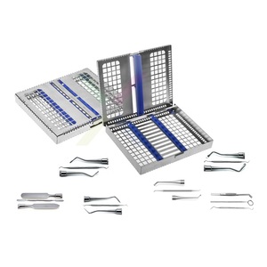 Ensemble d'instruments dentaires manuels en acier inoxydable avec poignée ergonomique - Certifié CE, réutilisable, antirouille, garantie de 3 ans - Product Image 1