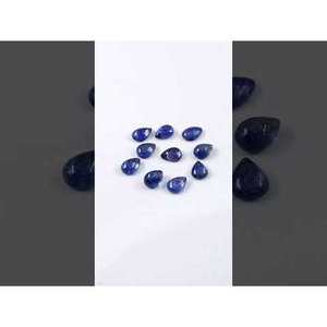 Zafiro Azul Natural de Bangkok, Cabujones Calibrados en Forma de Pera de 7x9mm y 8x10mm, Piedra Lunar Arcoíris, Peridoto, Tanzanita, Material de Gema, Ópalo - Product Image 3