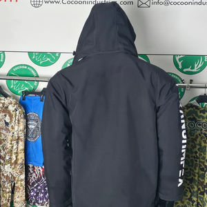 Chaquetas de Invierno para Hombre, Impermeables, Cortavientos, de Forro Polar, con Capucha, para Pesca, Senderismo, Cuello Alto, Cierre de Cremallera - Product Image 6