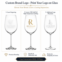 Verre à vin en verre transparent épaissi pour location de mariage, en gros, en stock, résistant au lave-vaisselle, verrerie à pied, personnalisation OEM ODM