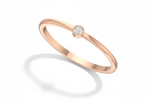 Bague solitaire moderne en diamant flottant, parfaite pour les mariages, les fêtes de fiançailles et la mode quotidienne. - Product Image 4